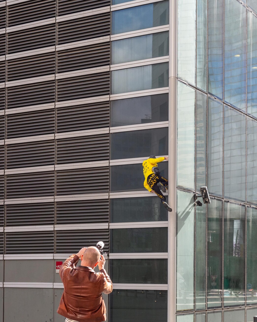 guillaume galmiche photographe entreprise alain robert engie climb événement paris