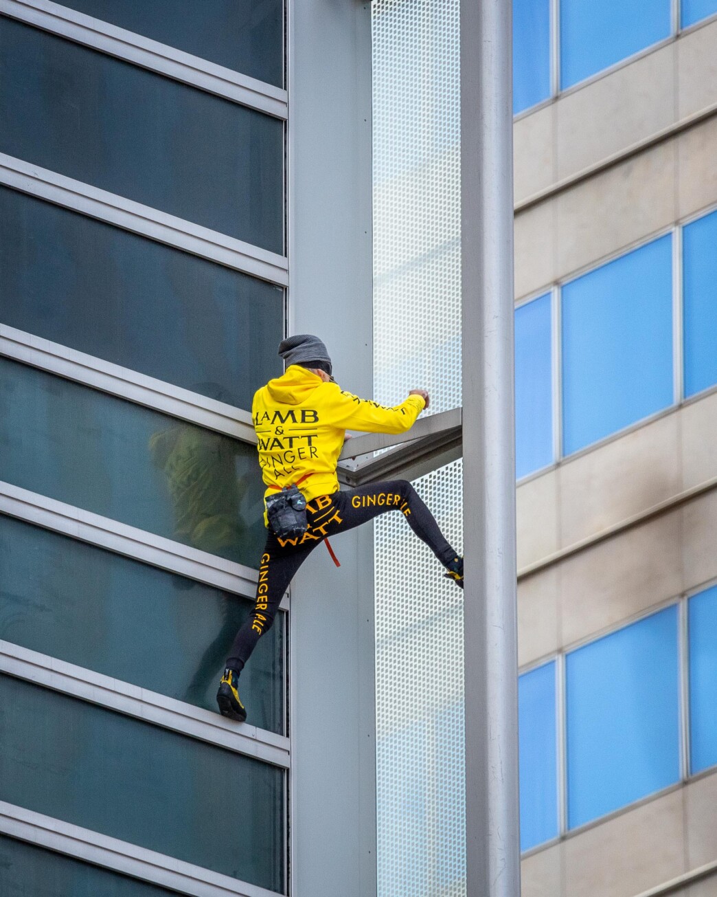 guillaume galmiche photographe entreprise alain robert engie climb événement paris