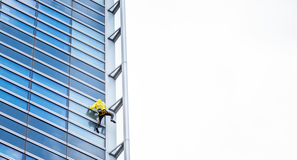 guillaume galmiche photographe entreprise alain robert engie climb événement paris