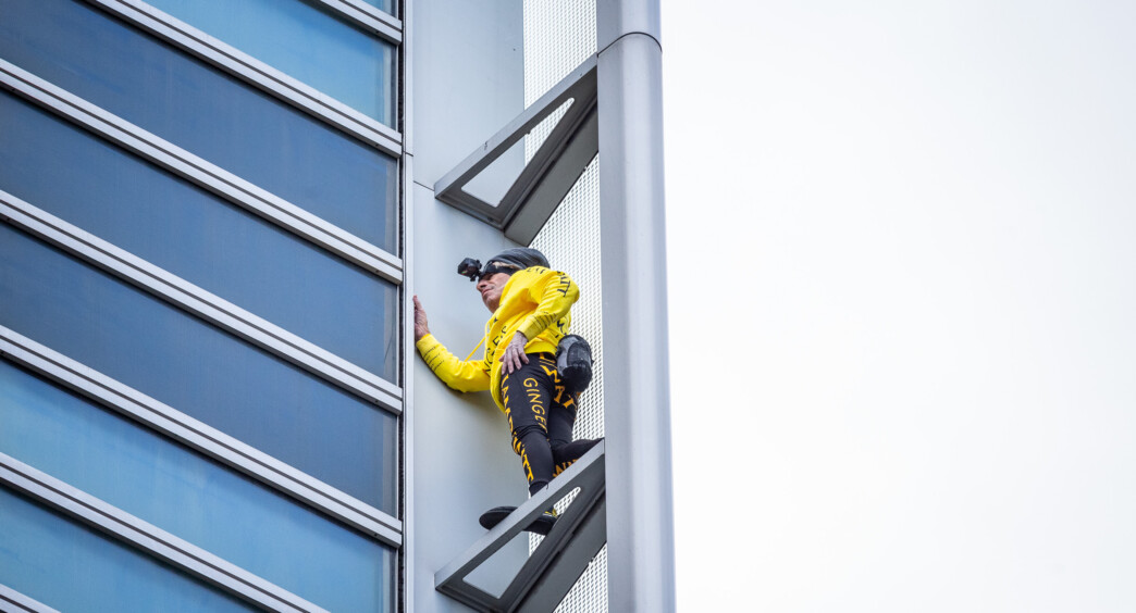guillaume galmiche photographe entreprise alain robert engie climb événement paris